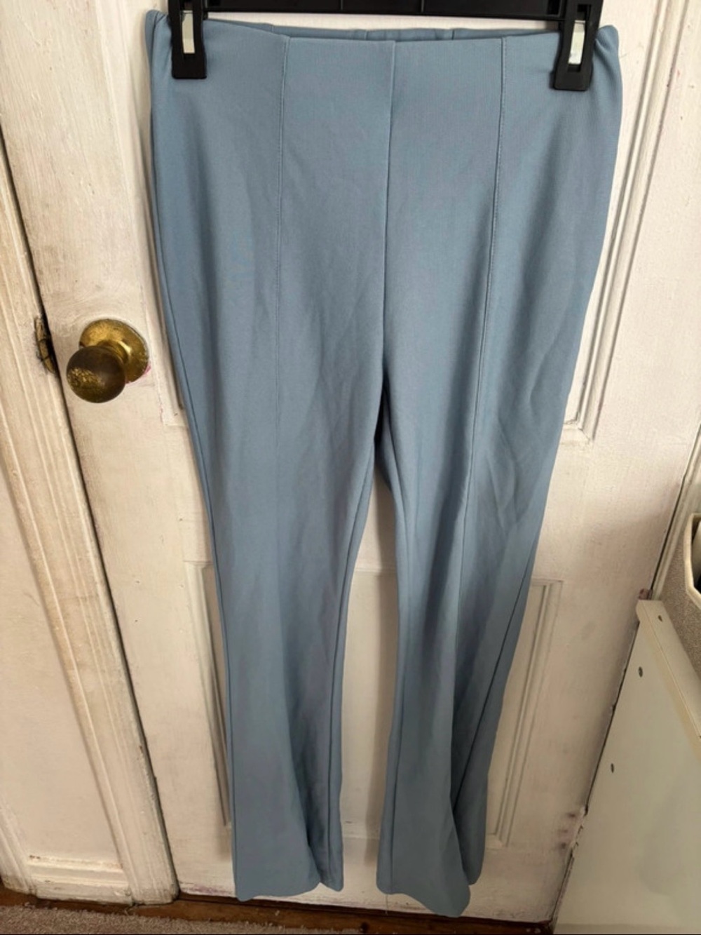 Streetwear Society Light Blue Wide-Leg Ponte Pants